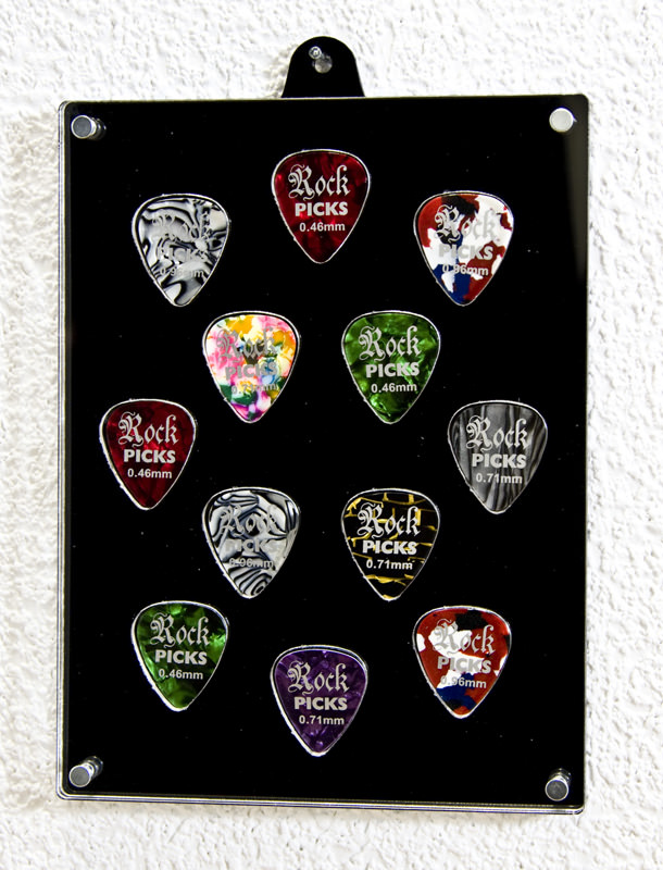 front view of the guitar pick case