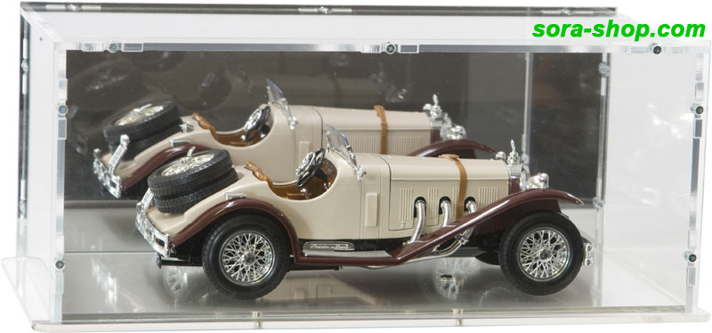 SORA 1/18 Model Car Display Case with mirrored back-panel