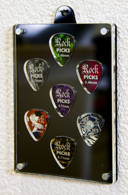 front view of the guitar pick case